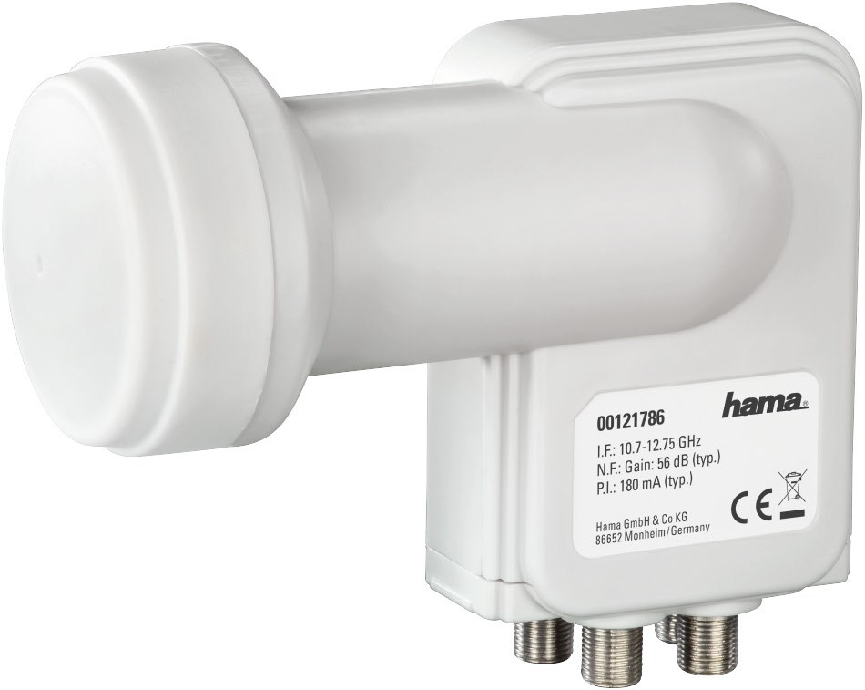 Universal-Quad-LNB weiß Universal-Quad-LNB weiß von Hama