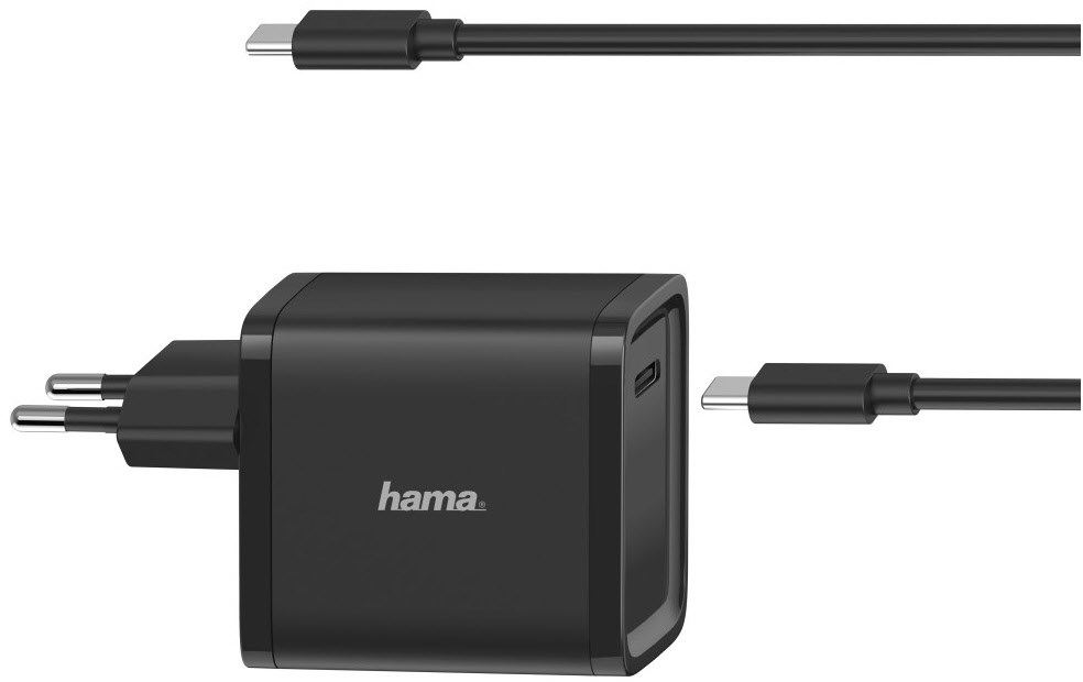Universal USB-C-Notebook-Netzteil 5-20V/45W schwarz von Hama