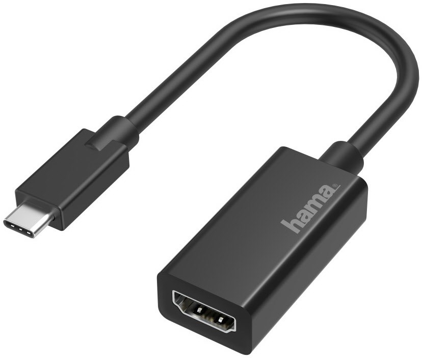 Video-Adapter USB-C-Stecker>HDMI-Buchse schwarz Video-Adapter USB-C-Stecker>HDMI-Buchse schwarz von Hama