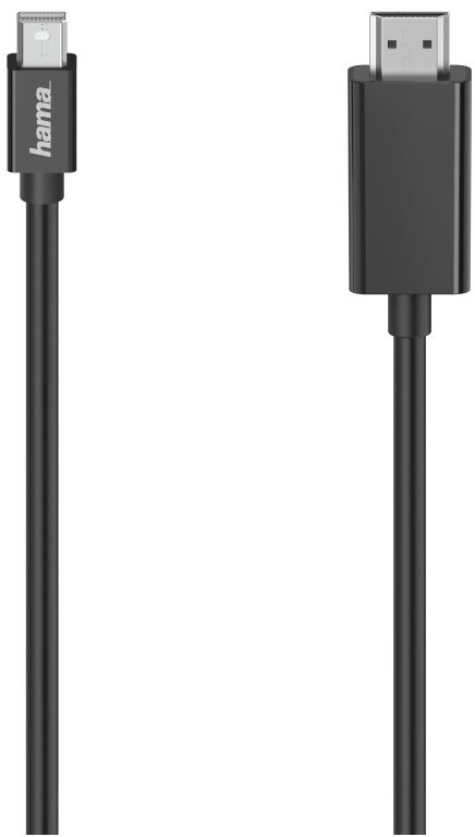 Video-Kabel (1,5m) Mini-DP-Stecker>HDMI-Stecker schwarz von Hama