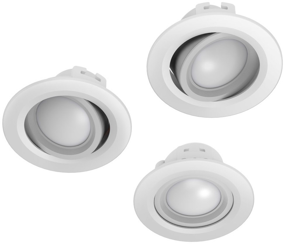 WLAN LED-Einbauspot 5W 3 Stück weiß / G WLAN LED-Einbauspot 5W 3 Stück weiß / G von Hama
