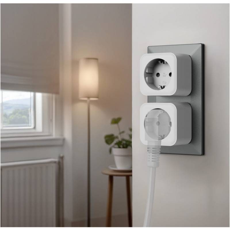 WLAN-Steckdose Set Schaltsteckdose schwarz/weiss von Hama