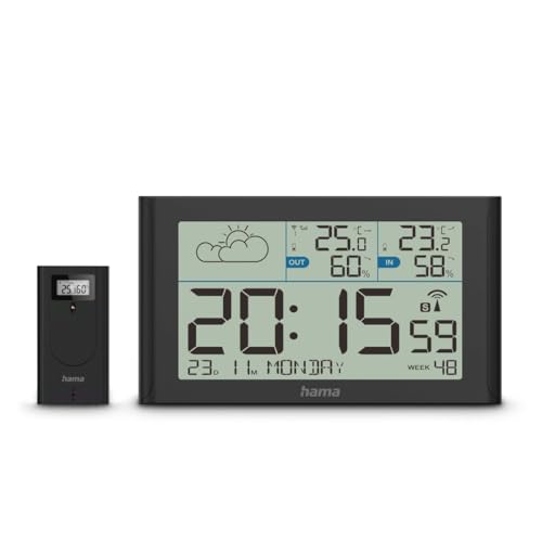 Hama Wetterstation Sylt mit Außensensor, Funk schwarz 222216 Hama Wetterstation Sylt mit Außensensor, Funk schwarz 222216 von Hama
