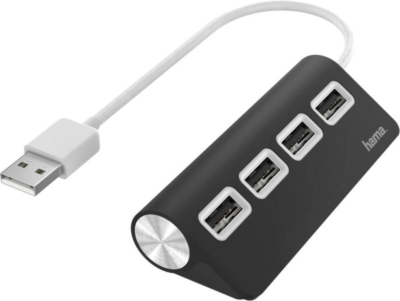 hama 4-fach USB-Hub schwarz von Hama