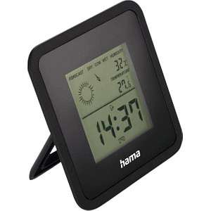 hama Borneo Thermometer schwarz von Hama