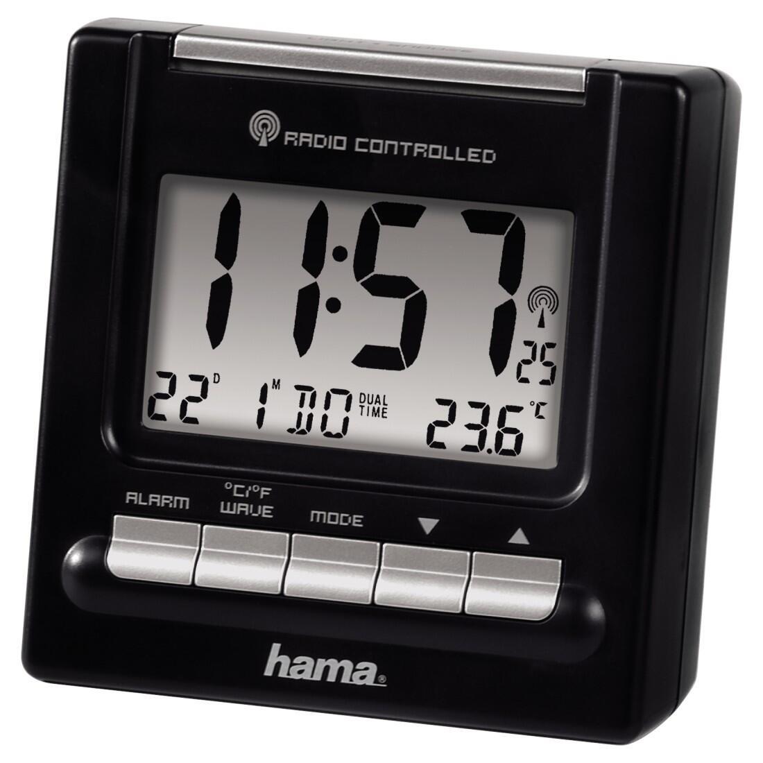 Hama digitaler Funkwecker RC200 schwarz Hama digitaler Funkwecker RC200 schwarz von Hama