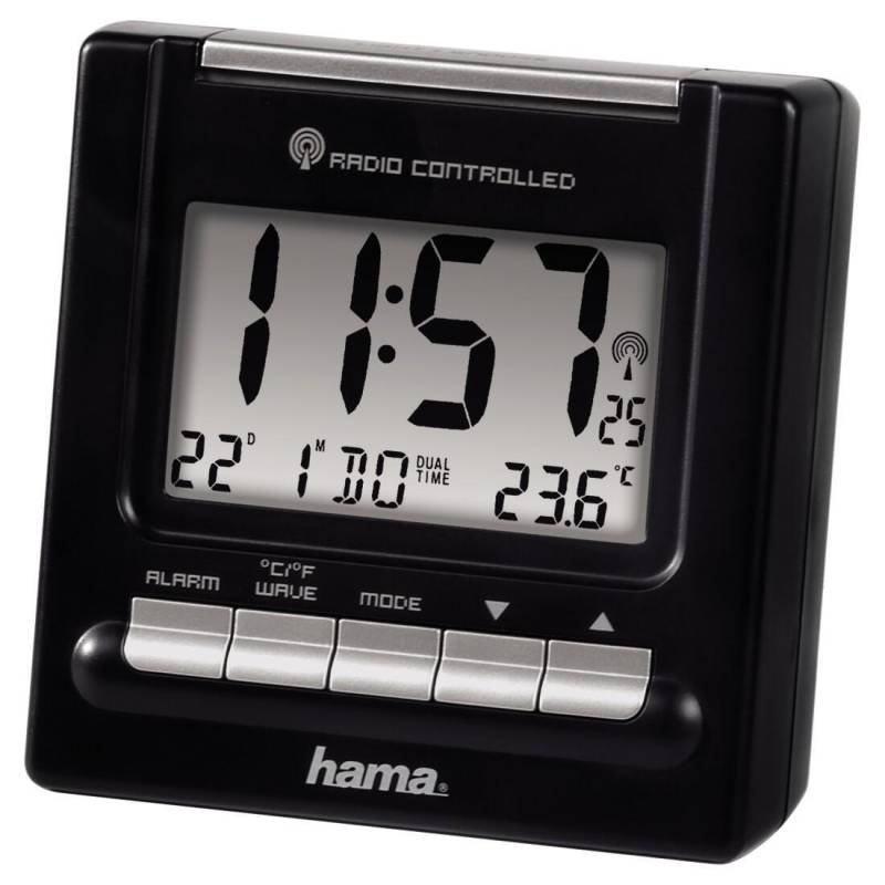Hama digitaler Funkwecker RC200 schwarz von Hama