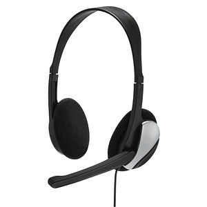 hama HS-P100 Headset schwarz,silber von Hama