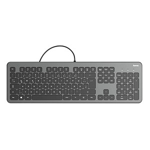 hama KC-700 Tastatur kabelgebunden anthrazit, schwarz von Hama