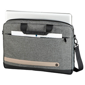 hama Laptoptasche Terra Kunstfaser grau 196601 bis 39,6 cm (15,6 Zoll) von Hama