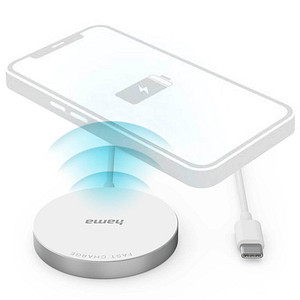 hama MagCharge FC15 Induktive Ladestation weiß, 15 Watt hama MagCharge FC15 Induktive Ladestation weiß, 15 Watt von Hama