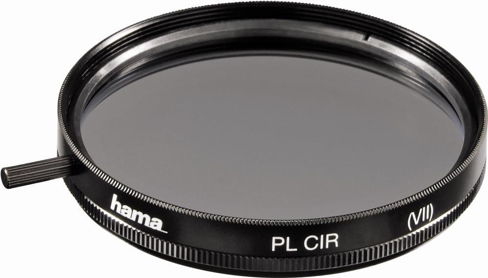 hama Polarisations-Filter circular, Durchmesser: 55 mm normal vergütet (Standard): jeweils eine Schicht auf (72555) von Hama