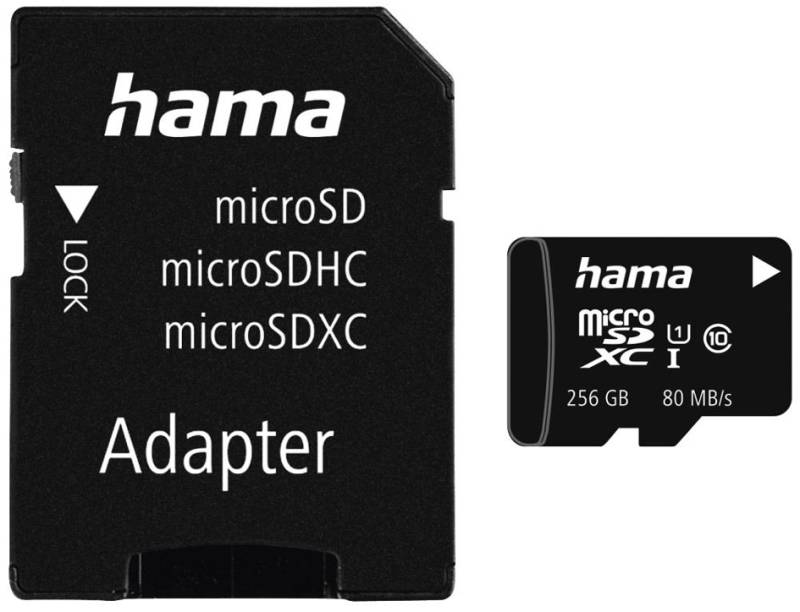 hama Speicherkarte Micro SecureDigital HC, Klasse 10, 256 GB von Hama