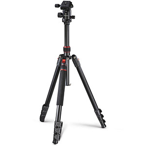 hama TAR Duo 165 Kamera-Stativ schwarz max. Arbeitshöhe 165,0 cm von Hama
