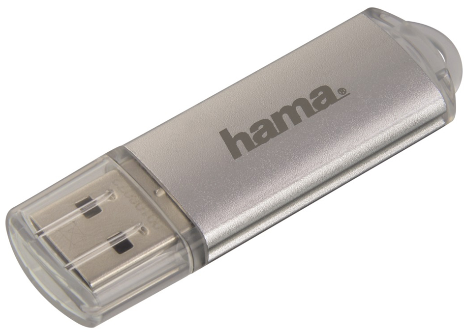 hama USB 2.0 Speicherstick FlashPen , Laeta, , 128 GB, silber von Hama