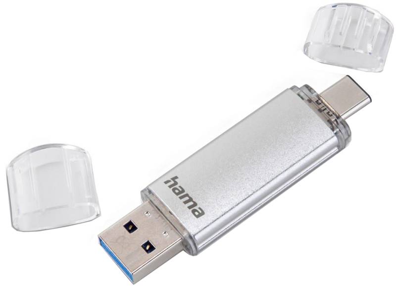 hama USB 3.0 / 3.1 Speicherstick , C-Laeta, , 128 GB, silber von Hama