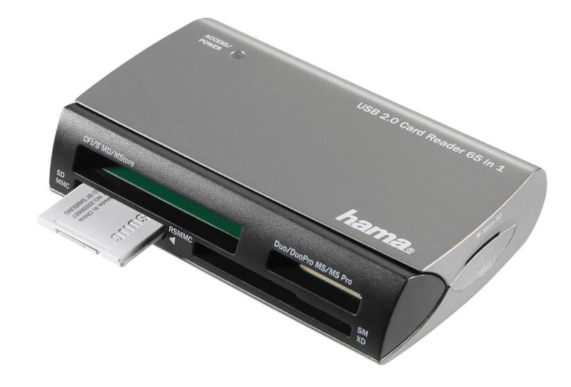 hama USB-Kartenleser All in 1 silber, schwarz von Hama