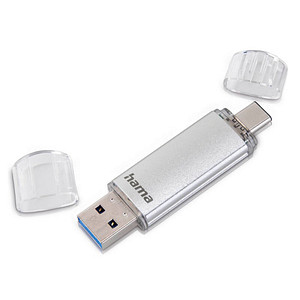 hama USB-Stick C-Laeta silber 128 GB hama USB-Stick C-Laeta silber 128 GB von Hama