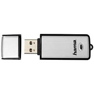 hama USB-Stick Fancy silber, schwarz 32 GB von Hama