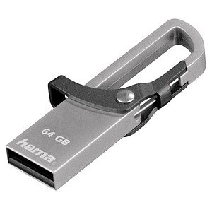 hama USB-Stick Hook-Style grau 64 GB von Hama