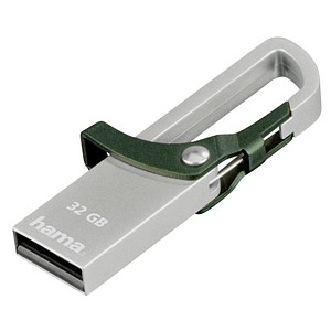 hama USB-Stick Hook-Style grün, silber 32 GB von Hama