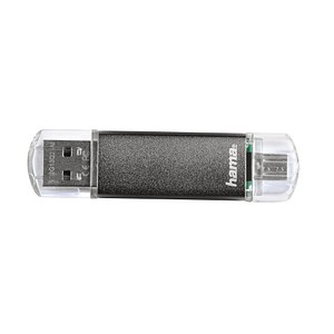 hama USB-Stick Laeta Twin grau 32 GB von Hama