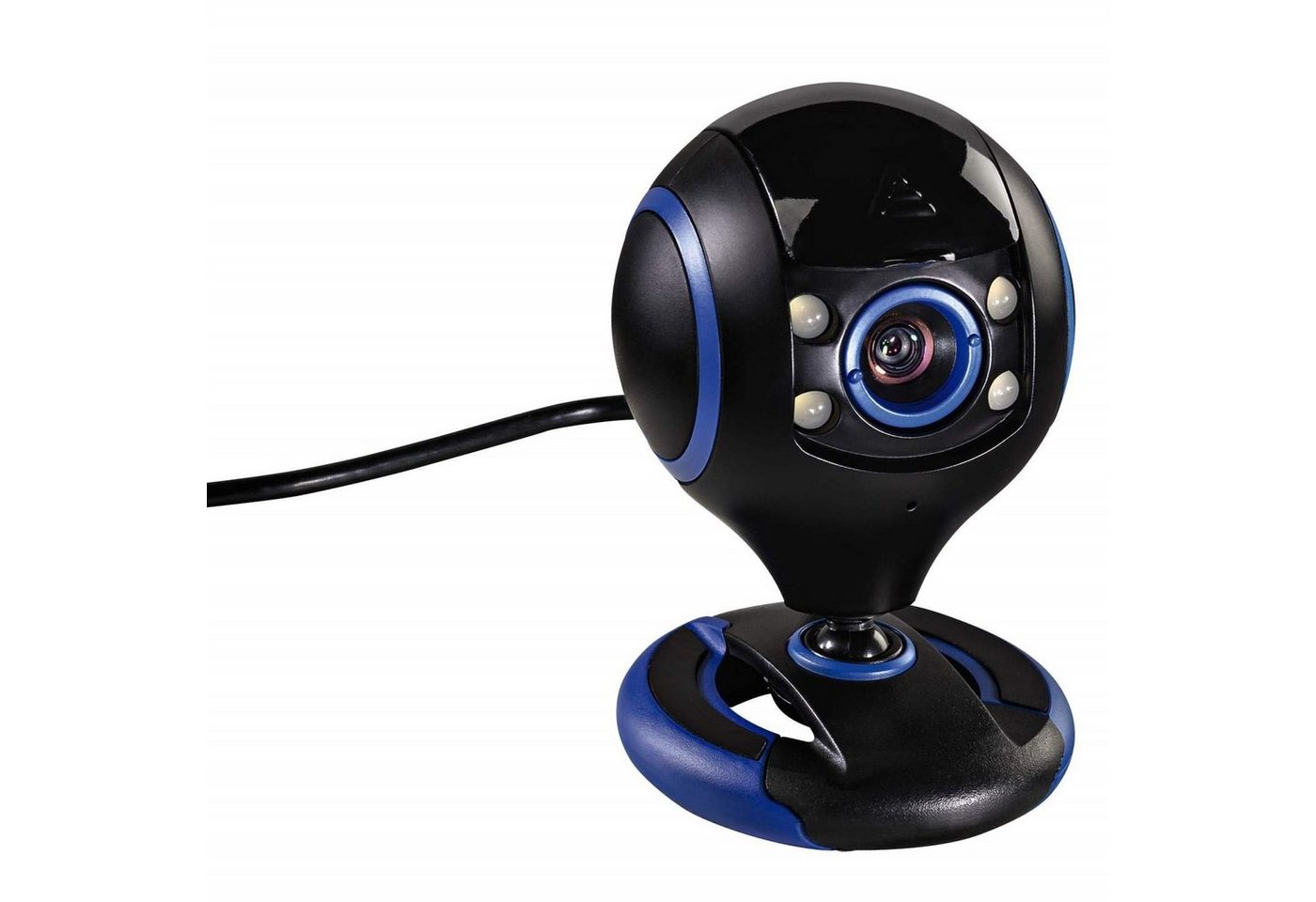 uRage HD Webcam REC 200 Web-Kamera 720p 30 fps Webcam (mit Mikrofon und LED-Licht verschließbare Linse 720p Auflösung USB 2.0) von Hama