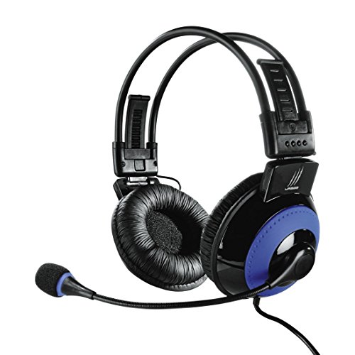 uRage Vibra Gaming-Headset, 3,5 mm Klinkenstecker, USB, blau/schwarz von Hama