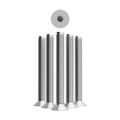 Premium Edelstahl Senkkopfschrauben M5 x 40mm - DIN 7991 - Packung mit 200 - Innensechskant - Ideal für Industrie & Heimprojekte - A2 V2A VA - Senkschrauben Sortiment von Hamburg Enterprises