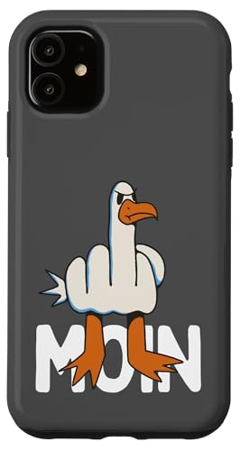 Hülle für iPhone 11 Hamburger Möwe Moin Mittelfinger Lustiges Hamburg von Hamburg Outfit Digga