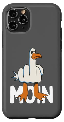 Hülle für iPhone 11 Pro Hamburger Möwe Moin Mittelfinger Lustiges Hamburg von Hamburg Outfit Digga