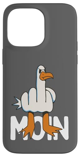 Hülle für iPhone 14 Pro Max Hamburger Möwe Moin Mittelfinger Lustiges Hamburg von Hamburg Outfit Digga