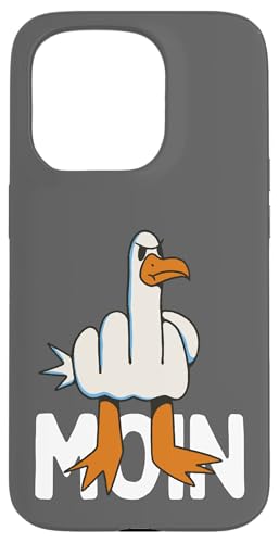 Hülle für iPhone 15 Pro Hamburger Möwe Moin Mittelfinger Lustiges Hamburg von Hamburg Outfit Digga