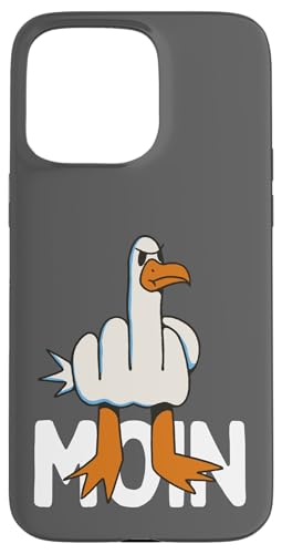 Hülle für iPhone 15 Pro Max Hamburger Möwe Moin Mittelfinger Lustiges Hamburg von Hamburg Outfit Digga