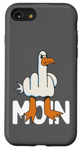 Hülle für iPhone SE (2020) / 7 / 8 Hamburger Möwe Moin Mittelfinger Lustiges Hamburg von Hamburg Outfit Digga