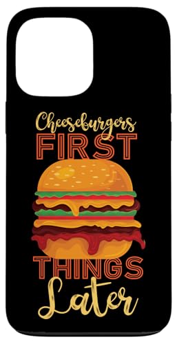 Cheeseburger zuerst, Dinge später Hülle für iPhone 13 Pro Max Cheeseburger zuerst, Dinge später Hülle für iPhone 13 Pro Max von Hamburger And Cheeseburger Fast Food Designs