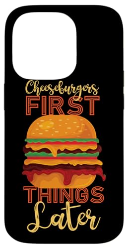 Cheeseburger zuerst, Dinge später Hülle für iPhone 14 Pro Cheeseburger zuerst, Dinge später Hülle für iPhone 14 Pro von Hamburger And Cheeseburger Fast Food Designs