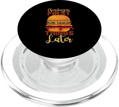 Cheeseburger zuerst, Dinge später PopSockets PopGrip für MagSafe Cheeseburger zuerst, Dinge später PopSockets PopGrip für MagSafe von Hamburger And Cheeseburger Fast Food Designs