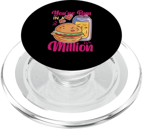 Du bist Bun In A Million Burger And Soda PopSockets PopGrip für MagSafe Du bist Bun In A Million Burger And Soda PopSockets PopGrip für MagSafe von Hamburger And Cheeseburger Fast Food Designs