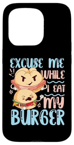 Entschuldigen Sie mich, während ich meine Burger esse Hülle für iPhone 15 Pro Entschuldigen Sie mich, während ich meine Burger esse Hülle für iPhone 15 Pro von Hamburger And Cheeseburger Fast Food Designs
