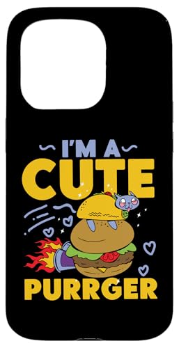 Ich bin ein süßer Purrger Taco Cat On Burger Hülle für iPhone 15 Pro Ich bin ein süßer Purrger Taco Cat On Burger Hülle für iPhone 15 Pro von Hamburger And Cheeseburger Fast Food Designs