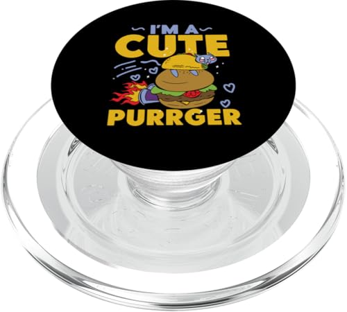 Ich bin ein süßer Purrger Taco Cat On Burger PopSockets PopGrip für MagSafe Ich bin ein süßer Purrger Taco Cat On Burger PopSockets PopGrip für MagSafe von Hamburger And Cheeseburger Fast Food Designs