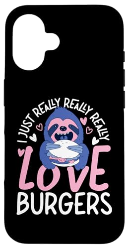 Ich liebe Burgers Sloth einfach wirklich sehr Hülle für iPhone 16 Ich liebe Burgers Sloth einfach wirklich sehr Hülle für iPhone 16 von Hamburger And Cheeseburger Fast Food Designs