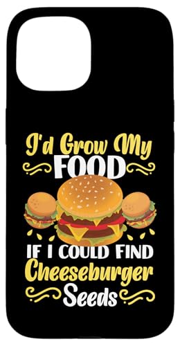 Ich würde mein Essen anbauen, wenn ich Cheeseburgersamen finden könnte Hülle für iPhone 15 Ich würde mein Essen anbauen, wenn ich Cheeseburgersamen finden könnte Hülle für iPhone 15 von Hamburger And Cheeseburger Fast Food Designs