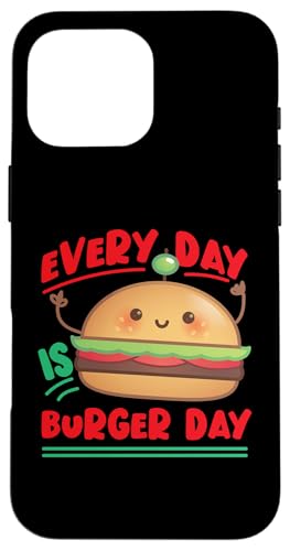Jeder Tag ist Burger Day Hamburger Hülle für iPhone 16 Pro Max Jeder Tag ist Burger Day Hamburger Hülle für iPhone 16 Pro Max von Hamburger And Cheeseburger Fast Food Designs