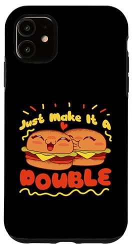 Mach es einfach zu Double Kissing Burgers Hülle für iPhone 11 Mach es einfach zu Double Kissing Burgers Hülle für iPhone 11 von Hamburger And Cheeseburger Fast Food Designs