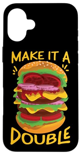 Machen Sie es zu einem doppelten Cheeseburger Hülle für iPhone 16 Plus Machen Sie es zu einem doppelten Cheeseburger Hülle für iPhone 16 Plus von Hamburger And Cheeseburger Fast Food Designs