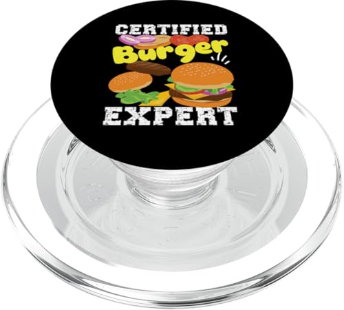 Zertifizierter Burger-Experte Cheeseburger PopSockets PopGrip für MagSafe Zertifizierter Burger-Experte Cheeseburger PopSockets PopGrip für MagSafe von Hamburger And Cheeseburger Fast Food Designs