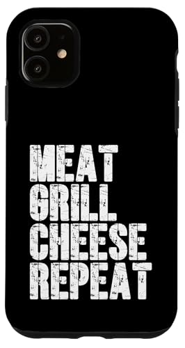 Fleisch, Grill, Käse, Repeat Funny BBQ Hamburger Day Hülle für iPhone 11 Fleisch, Grill, Käse, Repeat Funny BBQ Hamburger Day Hülle für iPhone 11 von Hamburger Apparel & Accessories