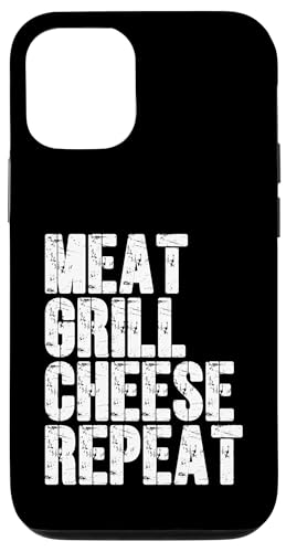 Fleisch, Grill, Käse, Repeat Funny BBQ Hamburger Day Hülle für iPhone 12/12 Pro Fleisch, Grill, Käse, Repeat Funny BBQ Hamburger Day Hülle für iPhone 12/12 Pro von Hamburger Apparel & Accessories